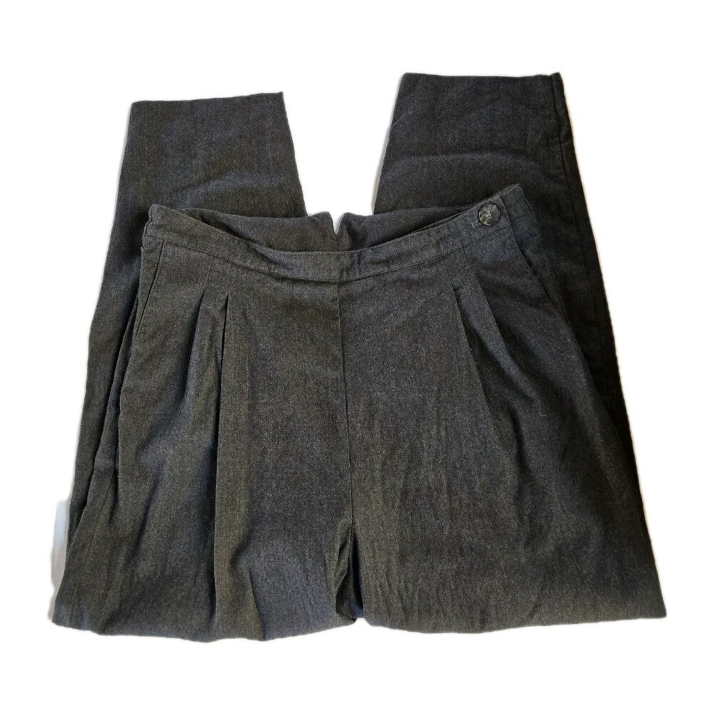 4 Four Objects The Trouser Dark Gray Charcoal Barrel RWS Wool Size 3 Medium